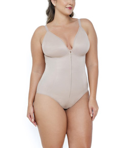 Body Modelador Fecho em Zíper Dilady 306501 Zero Barriga