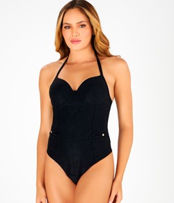 Mai� Fio Dental Zero Barriga Dilady Banho de Mar (623519) Preto
