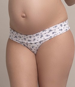 Calça Gestante Liberty Floral Lucitex 4664 Microfibra