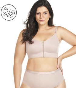 Suti� Refor�ado Plus Size Mondress 1025RE Com Z�per Frontal