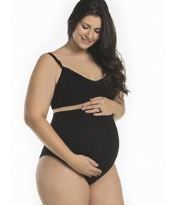 Calça Alta Gestante Mondress 20010E Plus Size