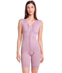 Body Regata Modelador com Pernas Pli� Control Emana� (050435) Lilac