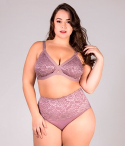 Cal�a Alta Modeladora com Renda Plumas 278