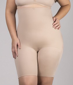 Bermuda Alta Redutora Cetinete Power Plumas 298 Plus Size